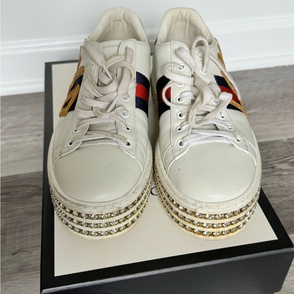 Gucci Ace crystal sneakers - Picture 4 of 7